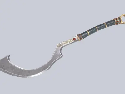 Anubis blade Low-poly 3D model