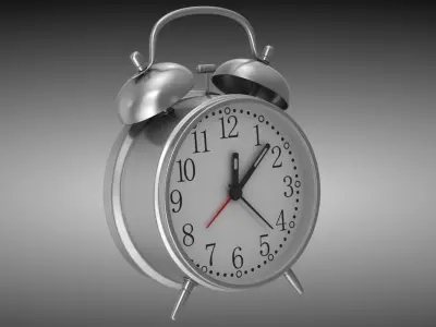 Alarm Clock Low-poly 3D model