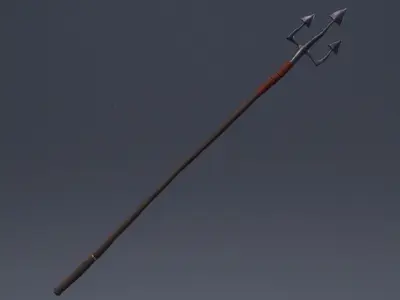 Trident spear 3D model