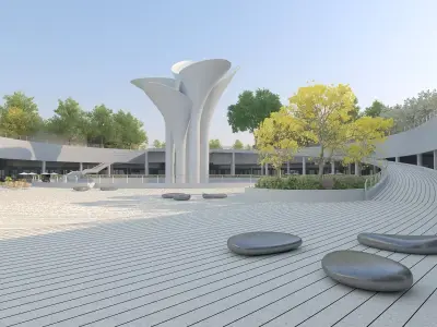 Coastal Park 3D model