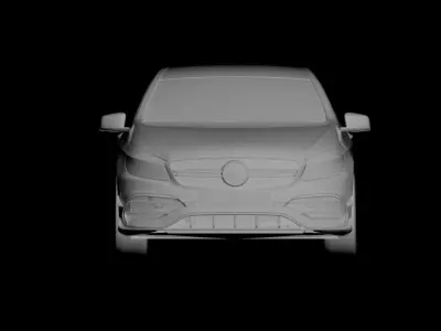 mercedes A45 AMG 3D model