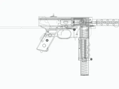 MAT-49 gun 3D model