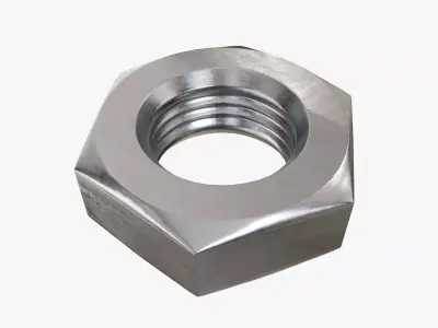Metal nut big 3D model