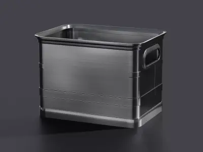 Aluminum Container 001 XS 3D model