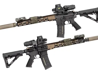 M4A1 URGI RIFLE Low-poly 3D model