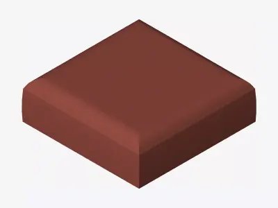 Seat - Ottoman - Simplicity - Type 2 Low-poly 3D model