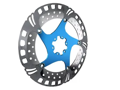 Motorcycle brake disc rotor 3D model