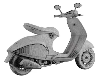 Vespa 946 Yellow  3D model