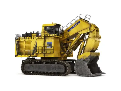 Mining Excavator Komatsu PC8000-6 Loading Shovel 3D model