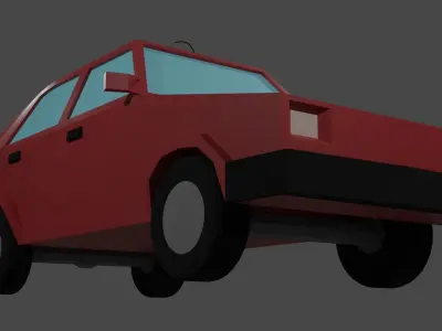 Low Poly Car  Free low-poly 3D model