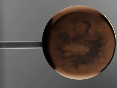 Copper Steel Antique Saucepan 3D model