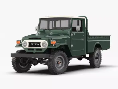 Toyota Land Cruiser FJ45 Pickup 1978 3D model