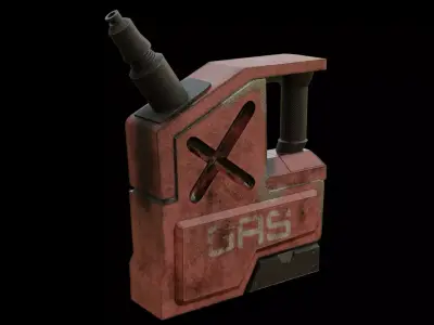 Gas Can Low-poly 3D model buy