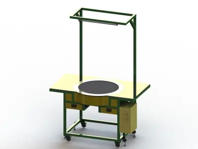 Disc Sander for Refurbished Car Rubber 3D model