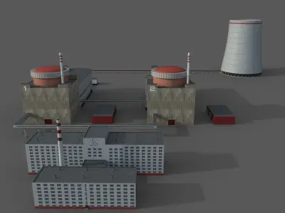 Nuclear power plant 3D model order