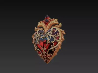 Magic heart 3D model