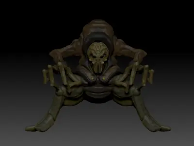Sci-Fi Alien challenge merchant alien Free 3D model