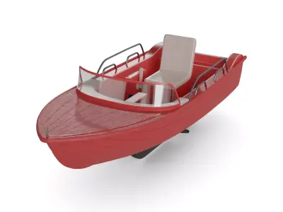 Pedal Boat Low-poly 3D model