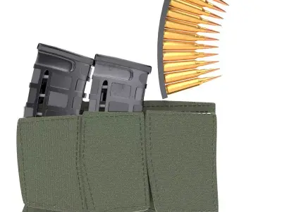 magazine with holder 3d model 3D model