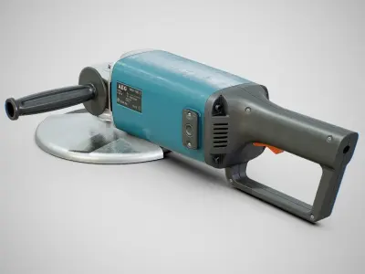 Angle Grinder - AEG WSA 1780S Clean Low-poly 3D model