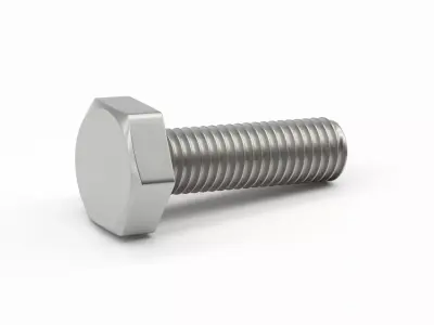 Hexagon Head Screw 3D model