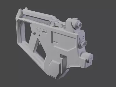 Sci-Fi Gun Free 3D model order