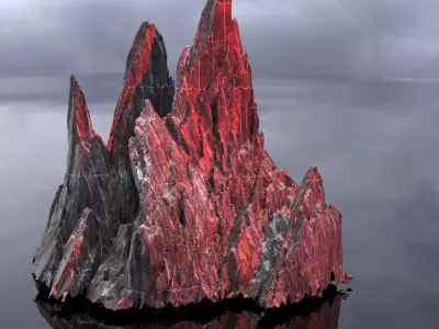 Angel rock stand 3 3D model
