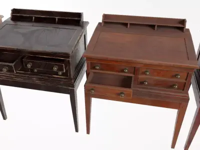 Store Desk Low-poly 3D model