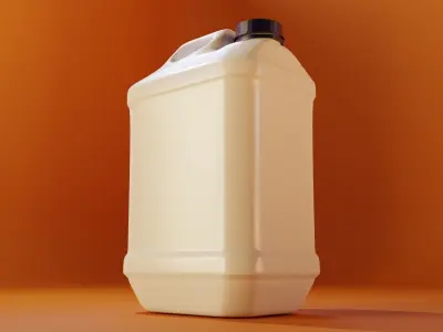 Plastic can Low-poly 3D model