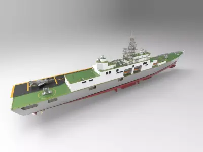 CSGN Strike Cruiser Mk 2 ship 3D model