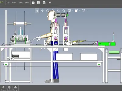 fully automatic -face mask machine 3 3D model