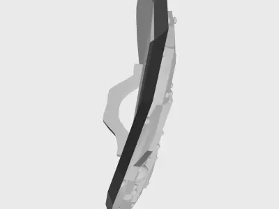 SHIELD scissor blade Low-poly 3D model