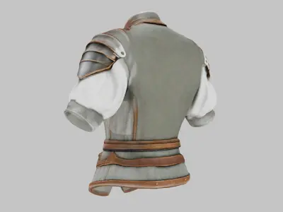 Medieval Jerkin 3D Model - Realistic Clothing Low-poly 3D model