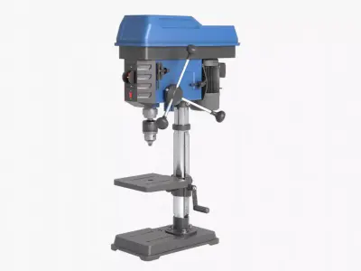 Drill Press Low-poly 3D model get