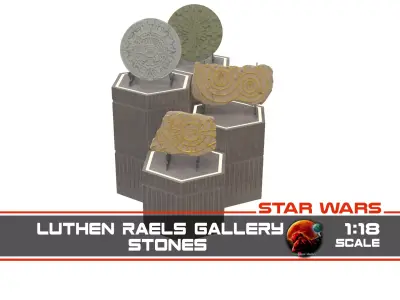 Luthen Raels gallery - Stones 1-18 scale Hasbro Kenner 3D print model
