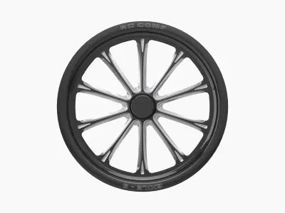 RC Components Exile-S Street Fighter front wheel Low-poly 3D model