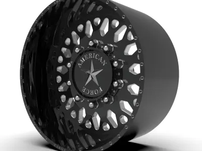 AMERICAN FORCE 6G17 EVO SD WHEEL 3D print model