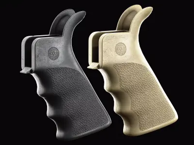 Hogue Overmolded AR Grip Low-poly 3D model