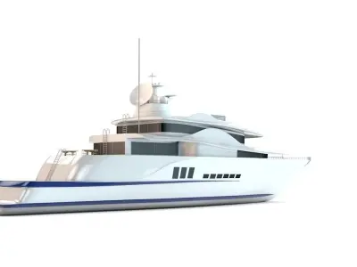 Yacth - Ship - Boat 3D model