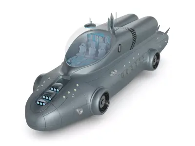 submarine 3D model by blackorgrey - PBR