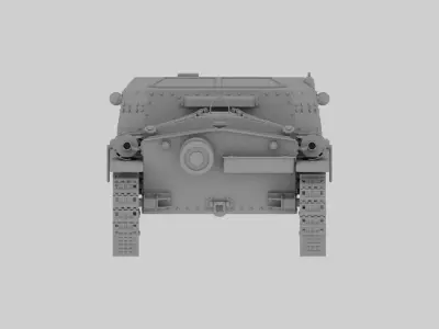 Semovente 75 34 M 42 3D model