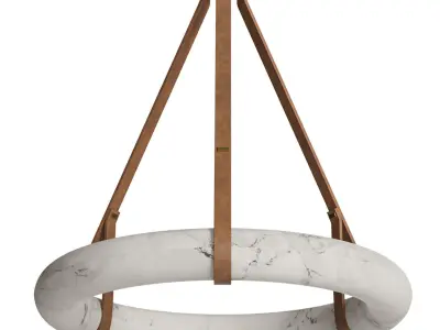 Oslo Hanging Light Leather by HOLLY HUNT 3D model