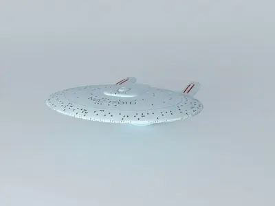 Star Trek Starship Enterprise NCC-1701-D Free 3D model