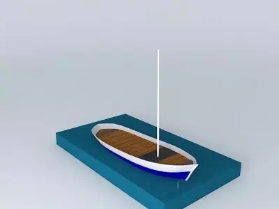 gulet boat in water Free 3D model