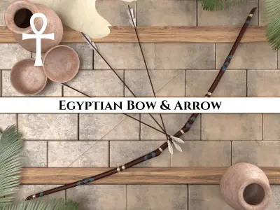 Ancient Collection Weapons Bows and Arrows 3D Model Pack