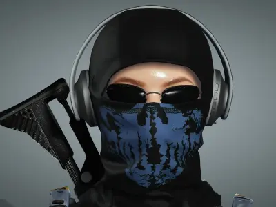 Ghost Low-poly 3D model purchase