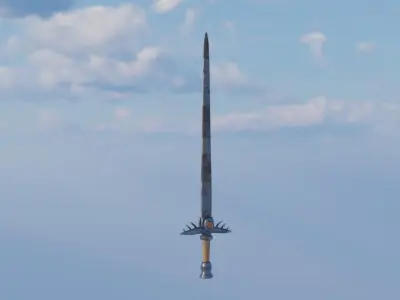 Game Ready Sword Low-poly 3D model