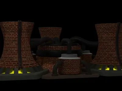 red alert 2 soviet nuclear reactor  3D model