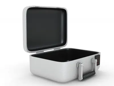 Rugged Security Case Nickel Platet 3D model