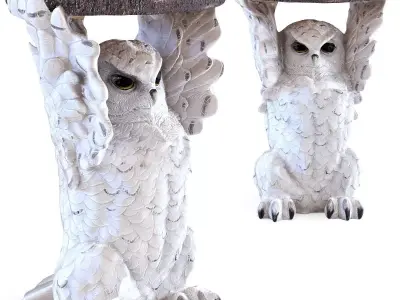 SIDE TABLE ANIMAL OWL 3D model